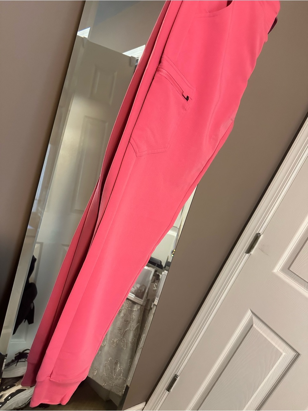 Figs Coral Pink Scrub Top with Tag - Picture 4 of 5